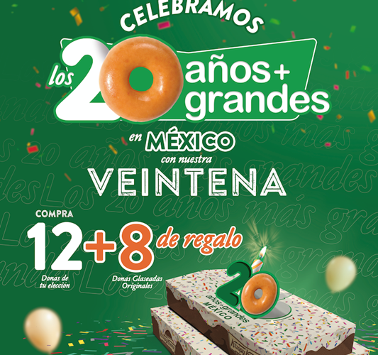 Krispy Kreme celebra 20 años en México