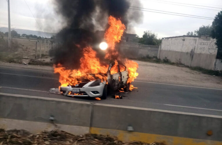 Presunta detención de líder criminal desata balaceras y quema de vehículos en Guanajuato