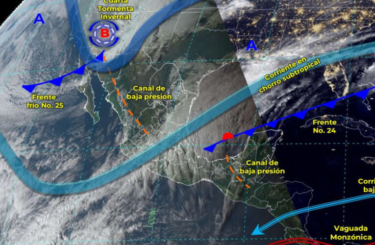 Prevén hasta -15 °C por cuarta tormenta invernal