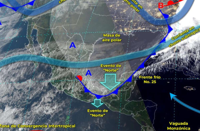 Por el frente frío 17 siguen las bajas temperaturas en México