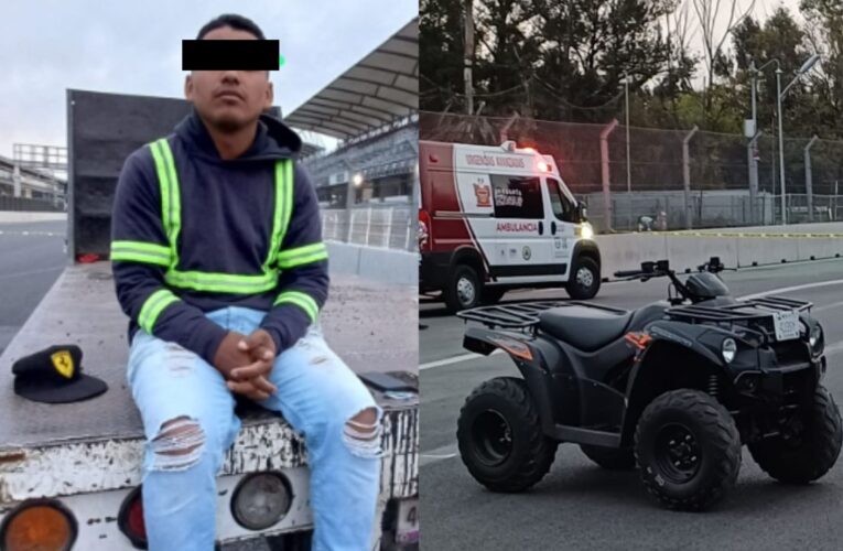 Arrestan a hombre tras atropellar a ciclista en el Autódromo Hermanos Rodríguez