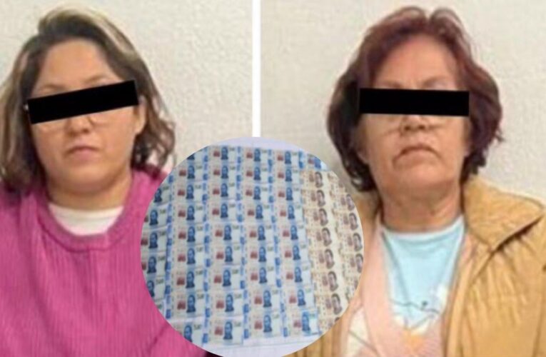 Detienen a 2 mujeres con 40 mil pesos en billetes falsos en Iztacalco