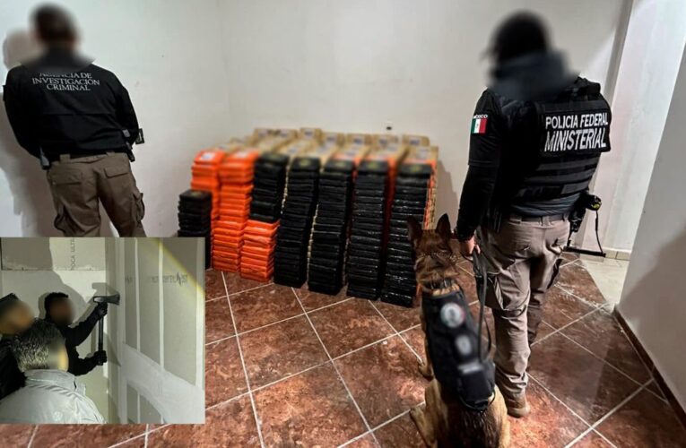 FGR incauta tonelada y media de cocaína y armas en un domicilio de Hidalgo