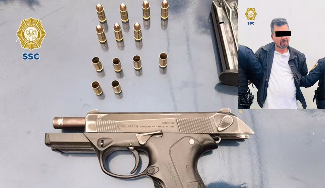 Detienen a hombre que realizó múltiples disparos en Álvaro Obregón