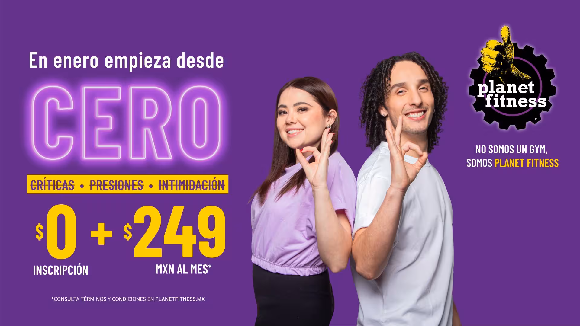Planet Fitness® invita a empezar enero desde cero