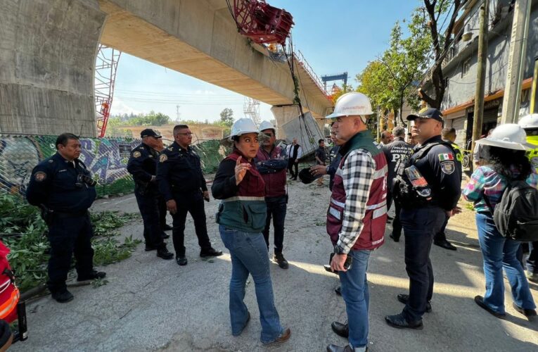 Retiran estructura del Tren Interurbano que colapsó en Observatorio