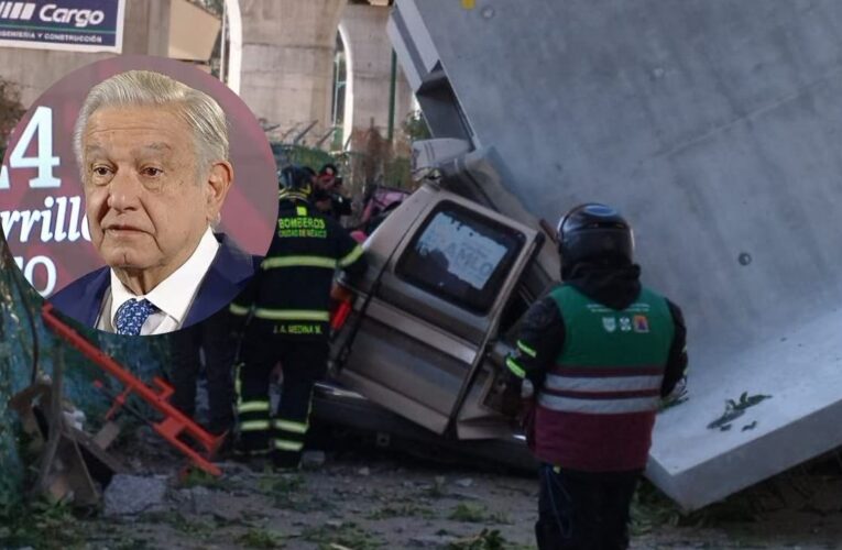 AMLO denuncia “guerra sucia” por críticas de accidente del Tren Interurbano