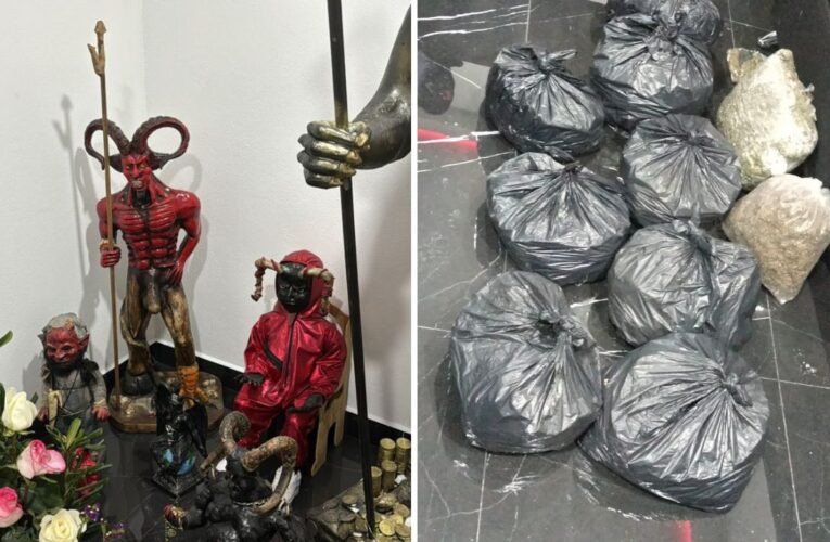 Hallan droga y altar al diablo en inmueble de La Unión Tepito