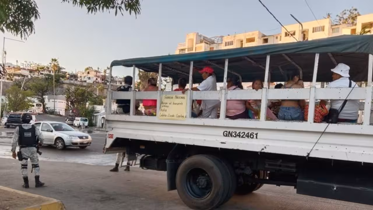 Continúa crisis de transporte en Acapulco: 6 días y contando