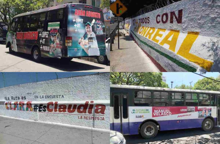 Morena comienza a pegar propaganda en CDMX