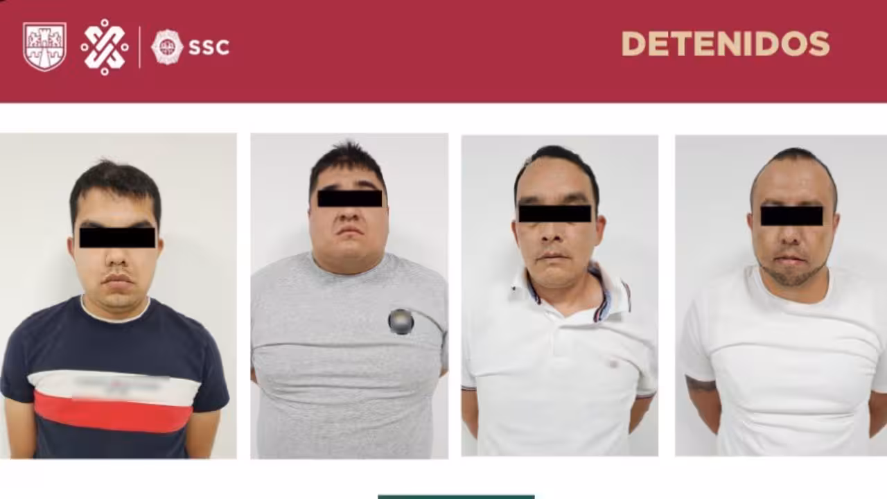 Detienen a 4 presuntos criminales por robo de casa habitación en Coyoacán