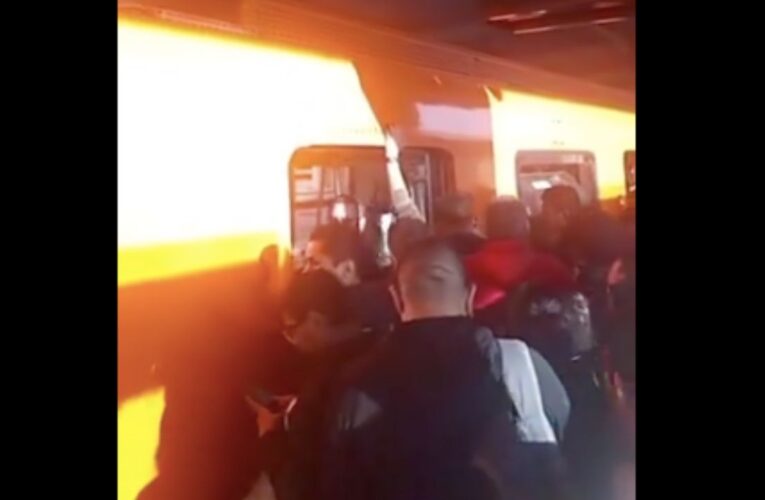 Caos en líneas 3 y 12 del Metro por fallas en trenes