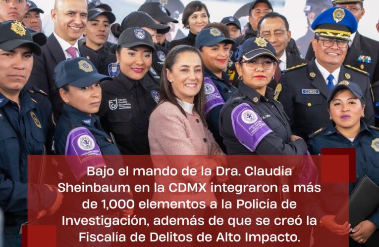 Claudia Sheinbaum Fortaleció la Seguridad Pública en la CDMX