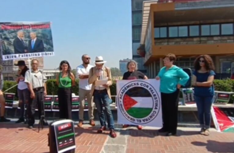 En Rectoría de la UNAM exigen acciones por genocidio en Palestina