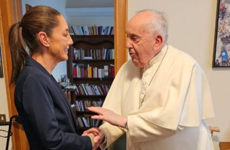 “Me regaló grandes consejos de vida”: Sheinbaum tras reunión con el papa Francisco