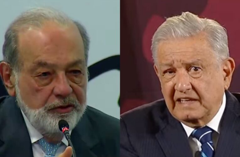 Discrepa AMLO de Slim ante crítica por uso excesivo del Ejército