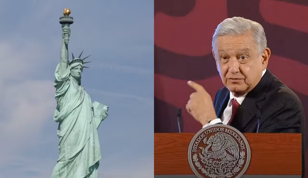 EUA debería colocar Estatua de la Libertad en México: AMLO
