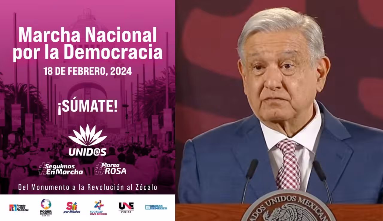Marcha por Nuestra Democracia es para que regrese la corrupción, dice AMLO