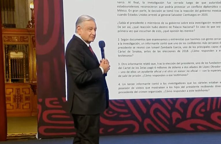 AMLO revela que el NYT prepara nota sobre vínculos entre sus hijos y allegados con crimen