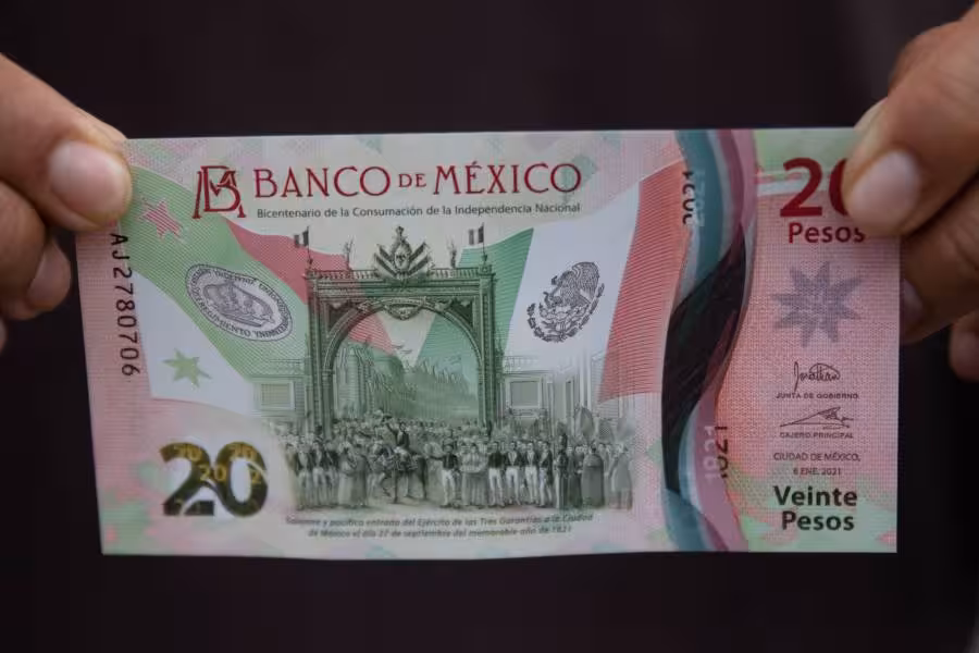 BANCO DE MEXICO RETIRA LOS BILLETES DE A 20 PESOS