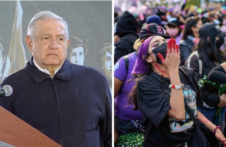 AMLO pide a mujeres “dar la cara” y no cubrir su rostro en marchas del 8M