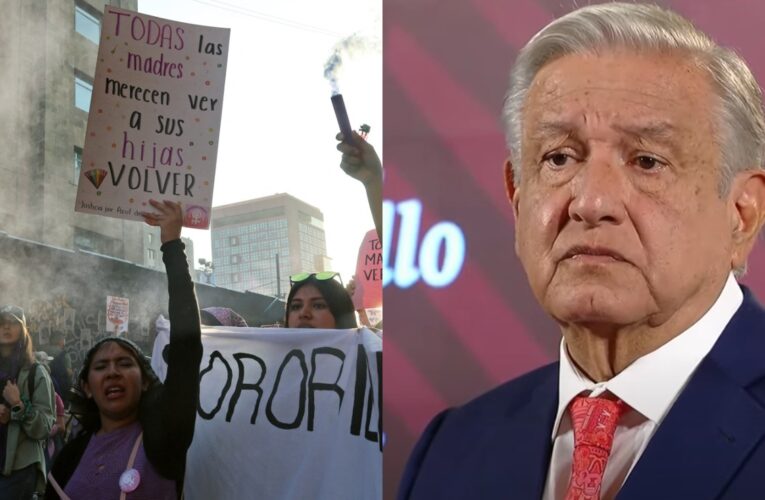 Agradece AMLO a mujeres por marcha pacífica el 8M