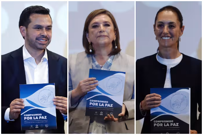CANDIDATOS PRESIDENCIALES FIRMAN COMPROMISO POR LA PAZ DE LA IGLESIA CATÓLICA PARA ERRADICAR LA VIOLENCIA EN EL PAÍS
