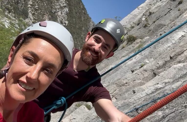 Sheinbaum y Cantú recorren huasteca en Santa Catarina, NL