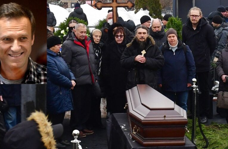 Miles de personas asisten al funeral del opositor ruso Alexéi Navalni