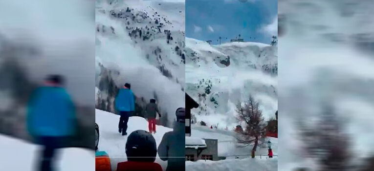 Enorme avalancha sepulta a decenas de personas en famosa estación de ski en Suiza