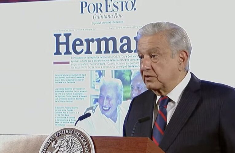 AMLO lamenta muerte de su “entrañable amigo” y periodista Mario Renato Menéndez