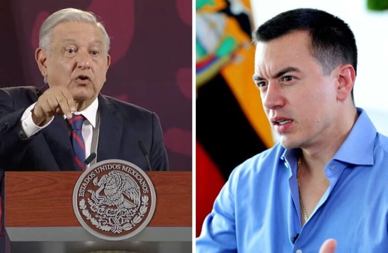 AMLO rechaza la “frivolidad” de Noboa de resolver crisis México-Ecuador con una comida