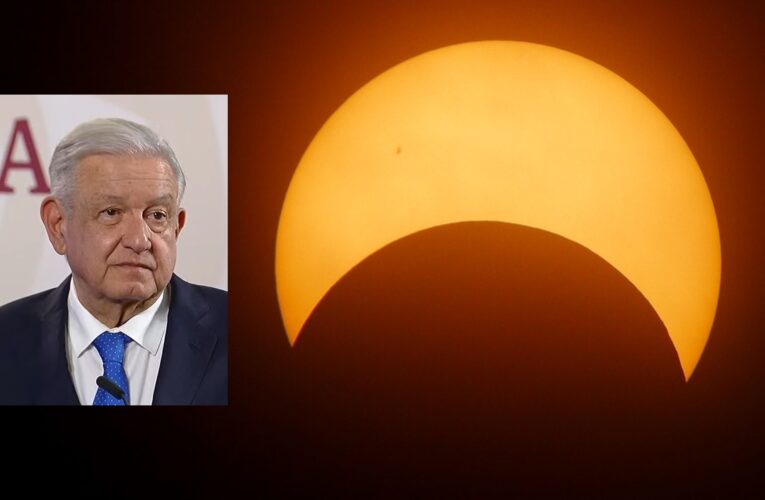 Convertirá AMLO “mañanera” en taller sobre el eclipse del próximo 8 de abril