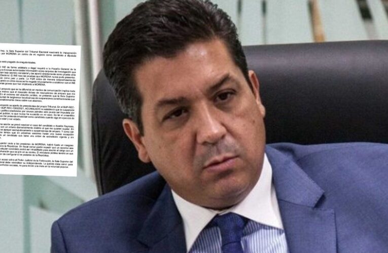 Cabeza de Vaca ve sabotaje de Morena a su candidatura y advierte riesgos para la democracia