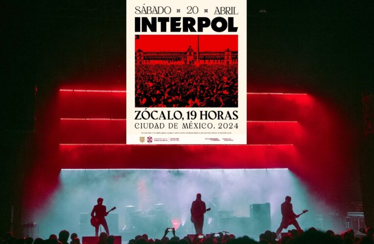 El Zócalo se llenará de música de Interpol