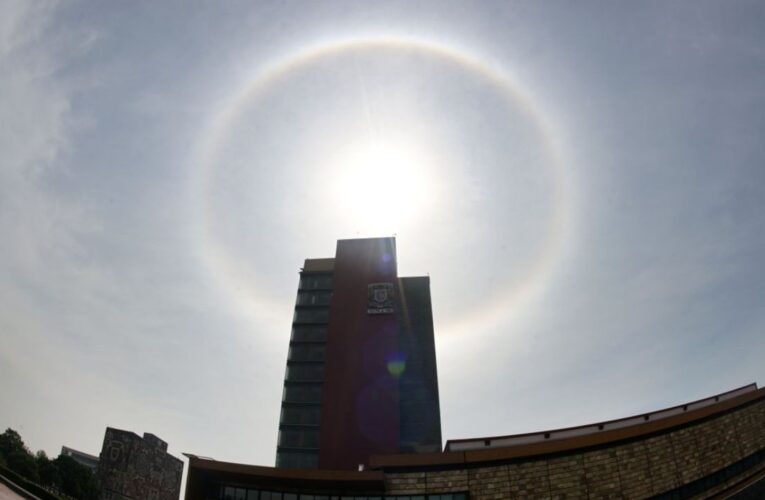 Halo solar sorprende en CDMX, Edomex y Puebla