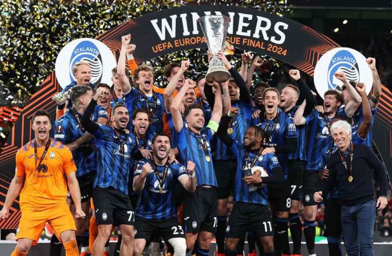 Atalanta aplastó el invicto de Leverkusen y se coronó campeón de la Europa League con un triplete de Lookman