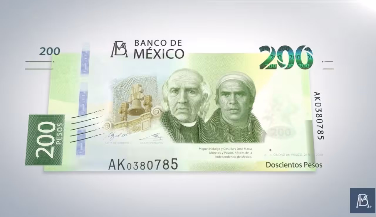 Tendremos nuevo billete de 200 pesos por 30 años de autonomía de Banxico