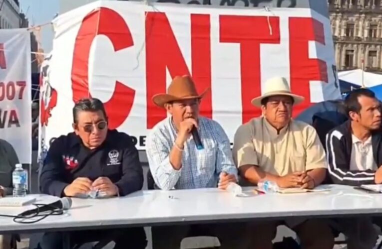 CNTE mantendrá plantón en el Zócalo; conoce los bloqueos hoy