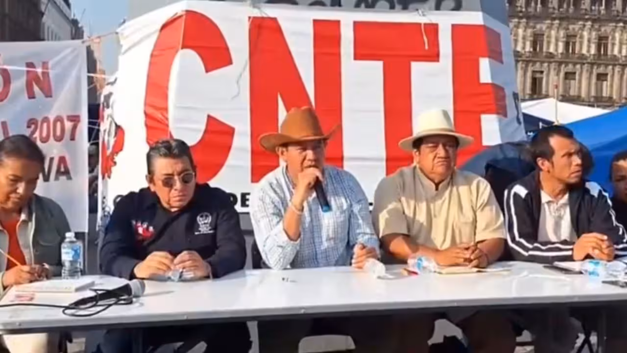 CNTE mantendrá plantón en el Zócalo; conoce los bloqueos hoy