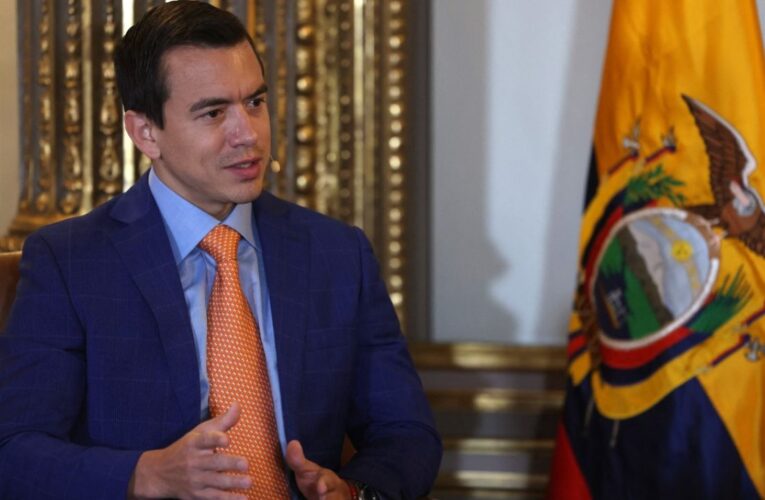 Ecuador está abierto a restablecer relaciones con México pero con condiciones, dice Noboa