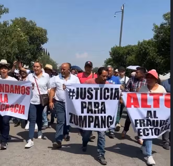 “No al fraude electoral”; Pueblo de Zumpango exige que se anule la elección donde hubo fraude