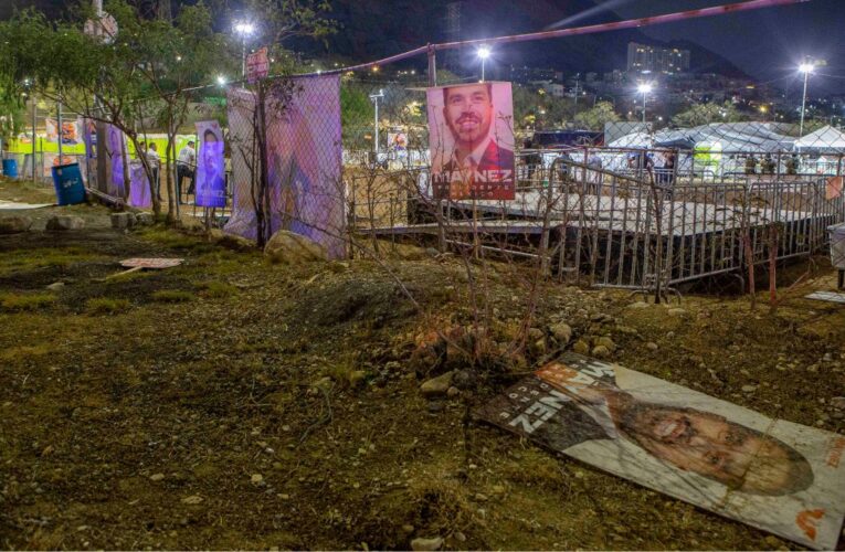 Dan de alta a lesionados por colapso de templete en evento de MC en San Pedro