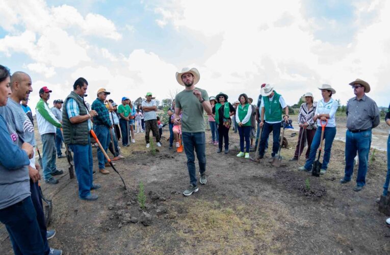 Paga el PVEM con la reforestación de un árbol por cada voto en el Edomex