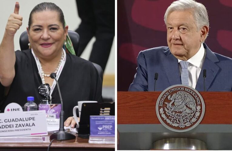 AMLO elogia gestión de Guadalupe Taddei en el INE durante elecciones