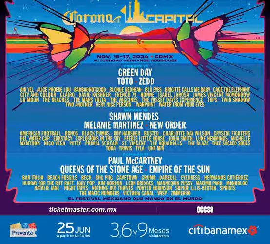 Corona Capital 2024, evento imperdible