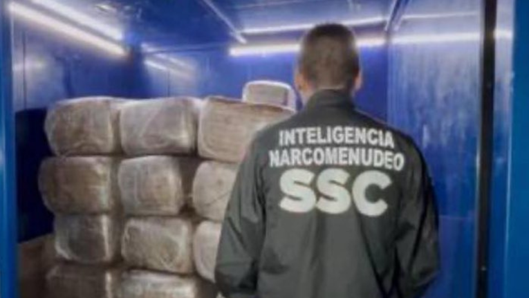 SSC decomisa 600 kilos de marihuana en un domicilio de Zona Centro