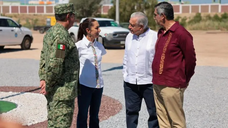 Sheinbaum y AMLO supervisan avances en modernización de aduanas en Nuevo Laredo