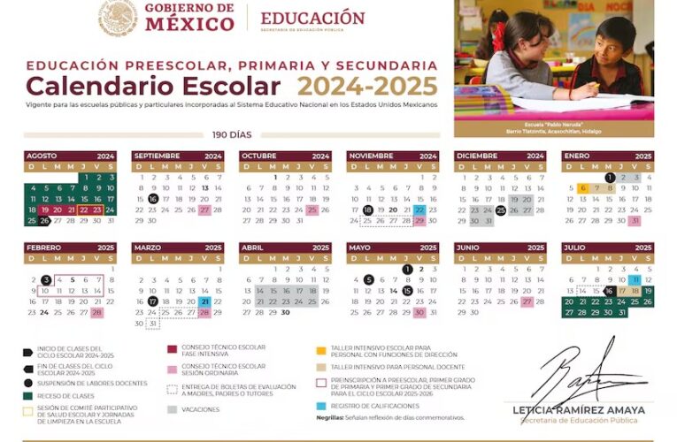 La SEP da a conocer el calendario escolar 2024-2025. Conoce inicio de clases, vacaciones, puentes y fechas importantes