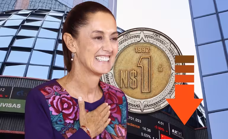 Peso y bolsa siguen reaccionando con pérdidas en sus cotizaciones y lo atribuyen al respaldo de Sheinbaum a la reforma judicial